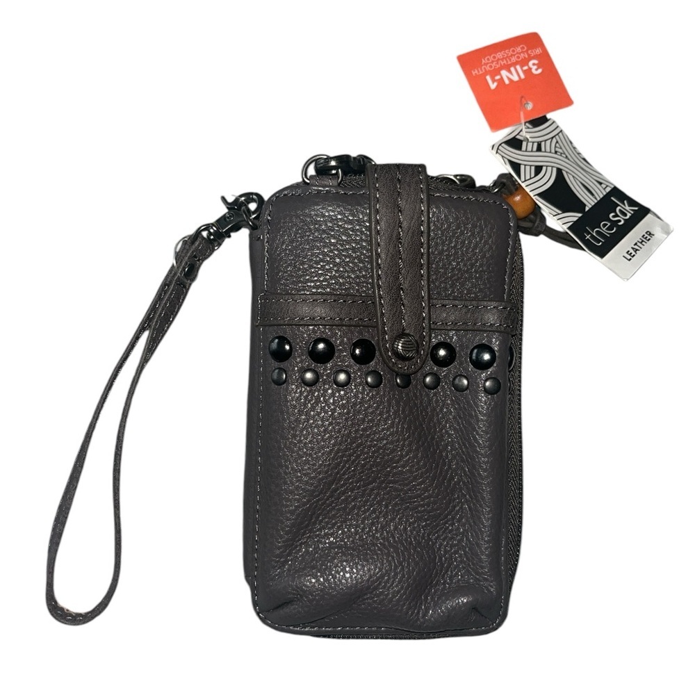 The Sak Gray Smartphone Wristlet Crossbody Bag